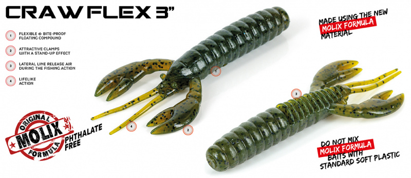 Molix Craw Flex 7,6cm (6-pack)