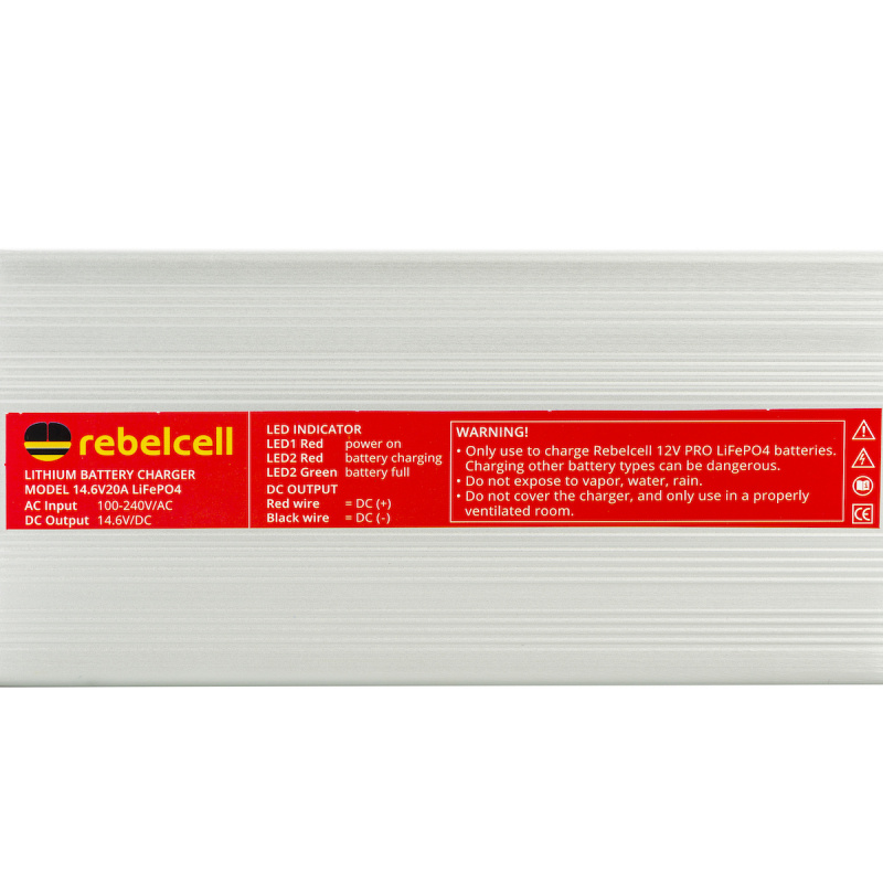 Rebelcell Charger 14.6V20A LiFePO4 