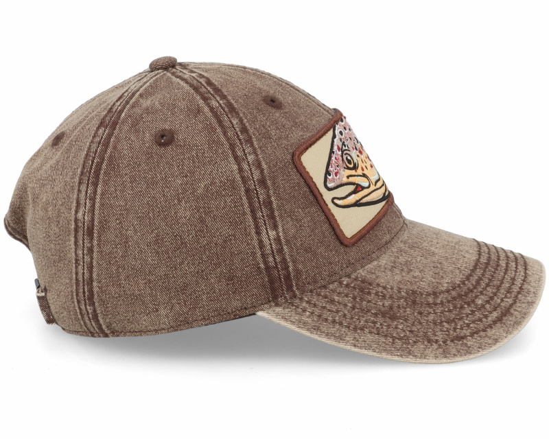 Skillfish Big Trout Patch 382 Snow Washed Brown Dad Cap