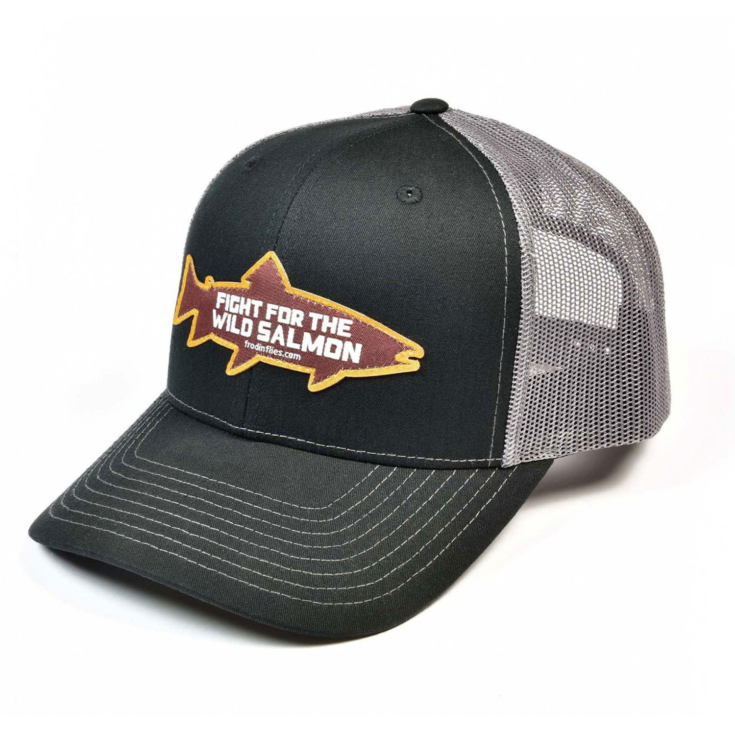 Frödin \'Wild Salmon\' Trucker Hat – Black/Grey
